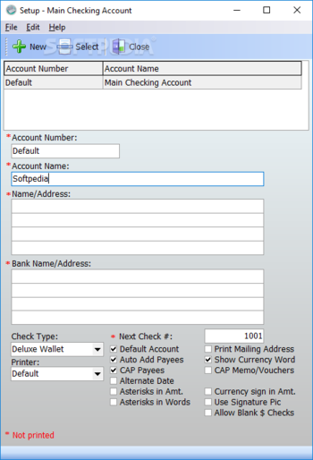 Star Check Writer screenshot 7