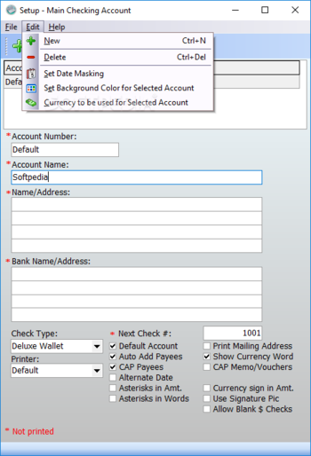 Star Check Writer screenshot 8