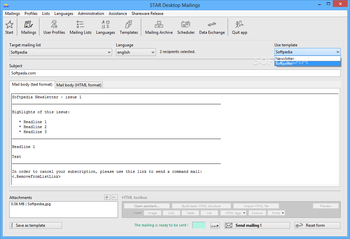 STAR Desktop Mailings screenshot