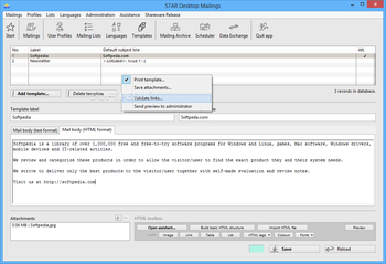 STAR Desktop Mailings screenshot 13