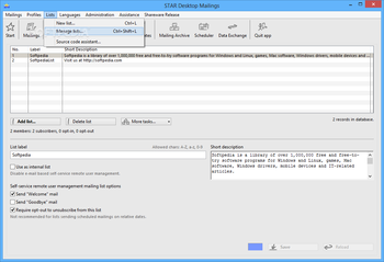 STAR Desktop Mailings screenshot 19