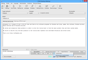 STAR Desktop Mailings screenshot 2
