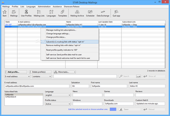 STAR Desktop Mailings screenshot 3