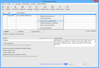 STAR Desktop Mailings screenshot 4