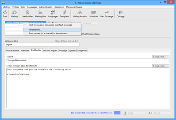 STAR Desktop Mailings screenshot 7