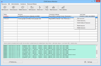 STAR Device Monitor screenshot