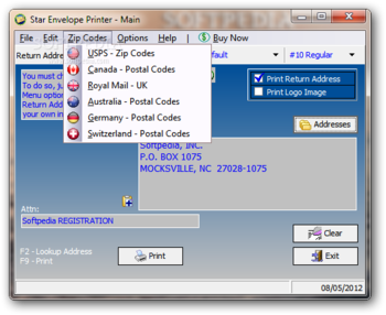 Star Envelope Printer Pro screenshot 4