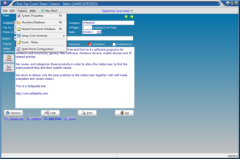 Star Fax Cover Sheet Creator screenshot 5