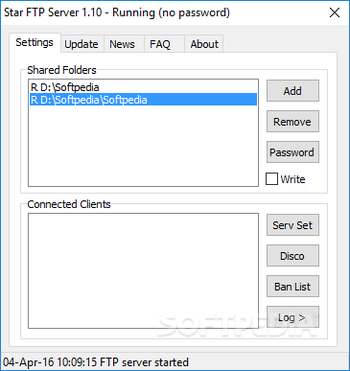 Star FTP Server screenshot