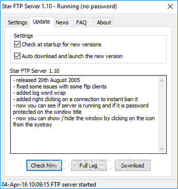 Star FTP Server screenshot 2