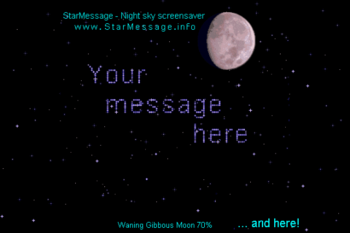 Star Message Screensaver screenshot