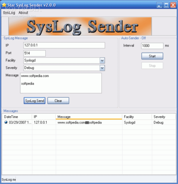 Star SysLog Sender screenshot 2
