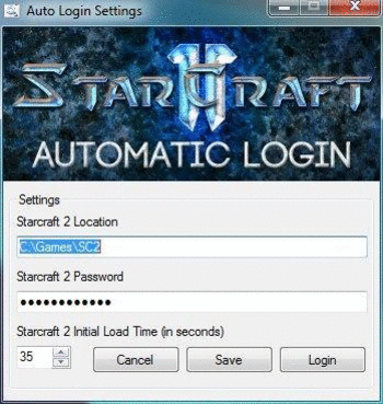 Starcraft 2 Auto Login screenshot