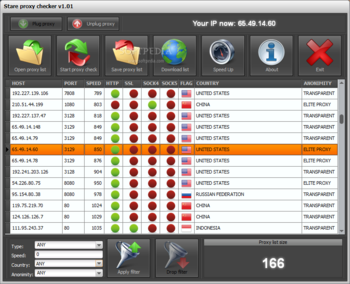 Stare proxy checker screenshot