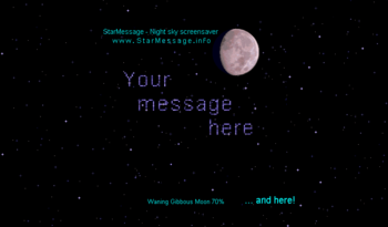 StarMessage - Moon Phases screensaver screenshot