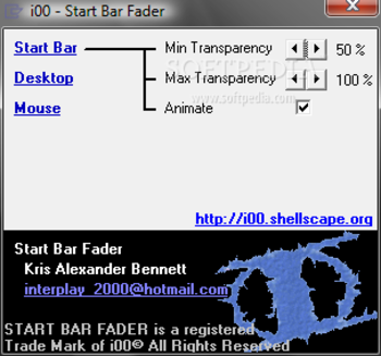 Start Bar Fader screenshot