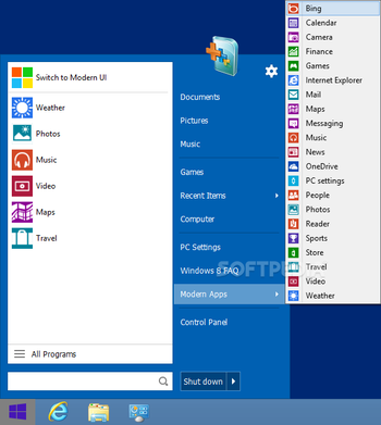 Start Menu 8 screenshot 3