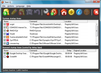 Start-Q screenshot