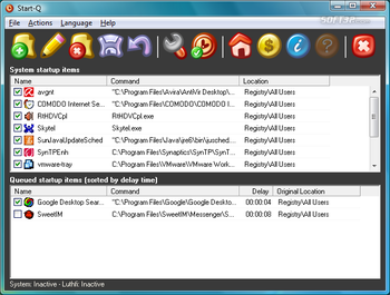 Start-Q screenshot 2