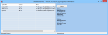 Startcleaner screenshot