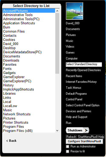 StartMenuPlus8 screenshot 9