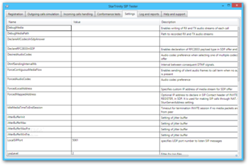 StarTrinity SIP Tester screenshot 4