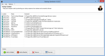 Startup Sentinel screenshot