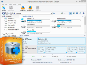 Starus Partition Recovery screenshot