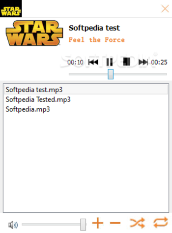 StarWars Music Player screenshot