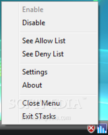 STasks Process Manager screenshot