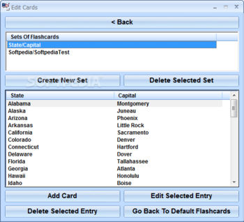 State Capitals Flashcards Software screenshot 2