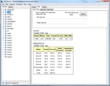 StatGeneral screenshot