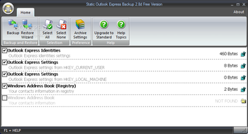Static Outlook Express Backup Free screenshot