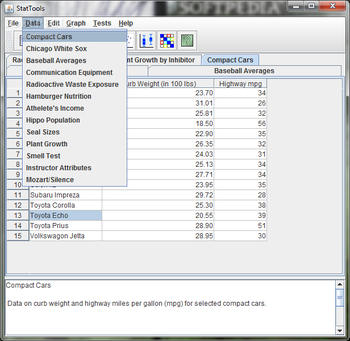 StatTools screenshot 2