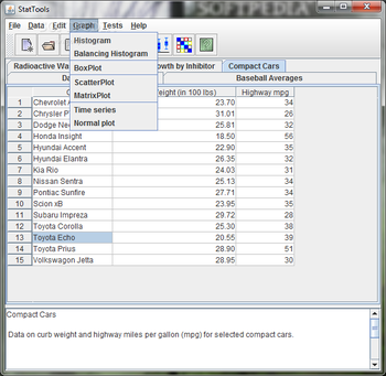 StatTools screenshot 4