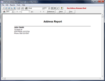 StatTrak Address Manager screenshot