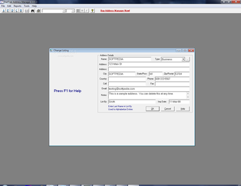 StatTrak Address Manager screenshot 2