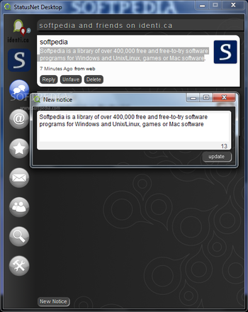 StatusNet Desktop screenshot 2