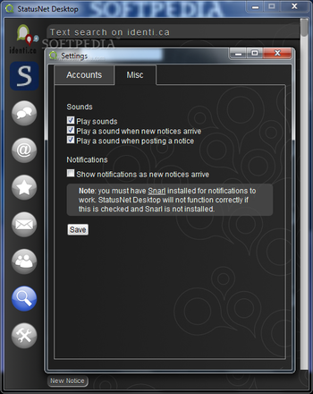 StatusNet Desktop screenshot 4