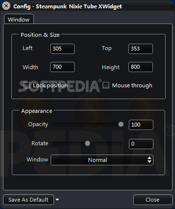 Steampunk Thermionic Nixie Tube Xwidget screenshot 3