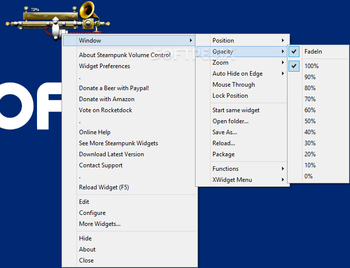 Steampunk Volume XWidget screenshot 2