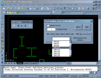 Steel Toolbar for AutoCAD screenshot