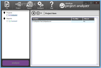 Steelray Project Analyzer screenshot