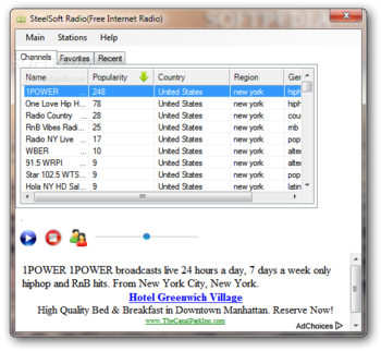 SteelSoft Internet Radio screenshot