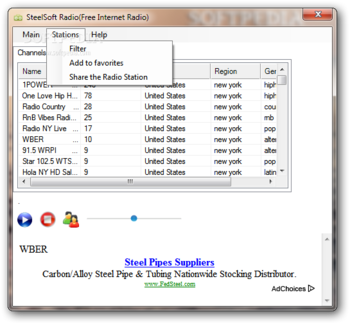 SteelSoft Internet Radio screenshot 3