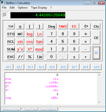 Steffen's Calculator screenshot 2