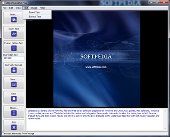 SteganographX Plus screenshot