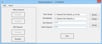 Steganography A screenshot 2