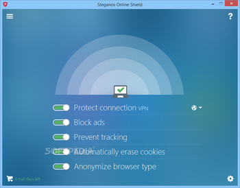 Steganos Online Shield screenshot