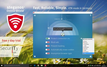 Steganos Online Shield VPN screenshot